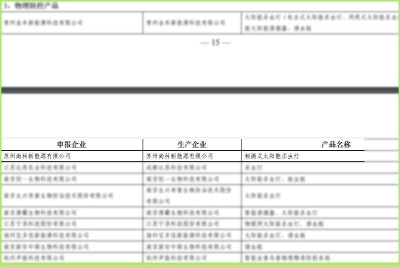 好消息!茄子视频破解版茄子视频在线看入選江蘇省綠色防控產品名錄